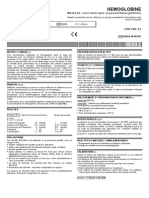 Hémoglobine Méthode Colorimétrique (Cyanméthémoglobine) 1