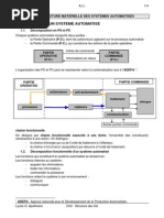 Structure D'Un Systeme Automatise: CH Ii - Structure Materielle Des Systemes Automatises