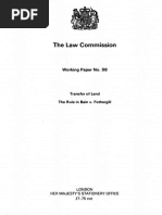 The Law Commission: Working Paper