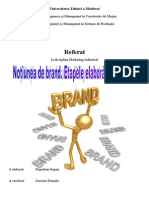 Notiunea de Brand - Etapele Elaborarii Brandului