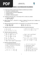 Polinomios y Factorización Polinómica - 3º ESO