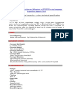 X Ray (XBIS) Tech Specification