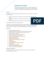 Trisomía 13 Sindrome de Patau