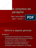 Formele Complexe Ale Perceptiei