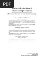 3 Teorías Motivacionales en El Estudio Del Emprendimiento