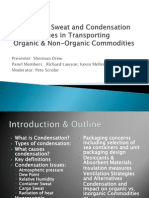 Container Sweat and Condensation Cargo