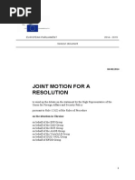 European Parliament Joint Motion For A Resolution On Ukraine Draft 13.01.2015