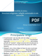 Structura Religioasa, Religiile Universale Si Cele Nationale.