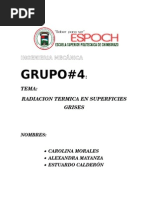 Radiación Térmica en Superficies Grises Gr4