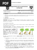 16 Importancia de Las Aportaciones de Darwin