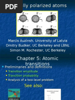 Optically Polarized Atoms Atomic Transitions