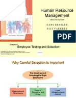 Human Resource Management: Employee Testing and Selection