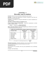 Notes - Heredity and Evolution