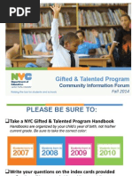 NYC Gifted & Talented Roosevelt Island Community Forum