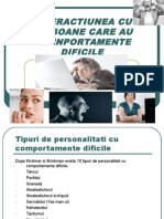 Interactiunea Cu Persoane Care Au Comnportamente Dificile