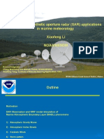 Spaceborne Synthetic Aperture Radar (SAR) Applications in Marine Meteorology Xiaofeng Li Noaa/Nesdis