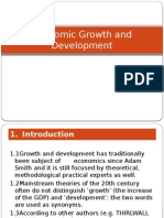 Economic Growth and Development