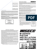 Wiseco Piston LT250r Instruction Sheet