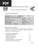 Administración de Almacenes - Planeación y Control de Inventarios