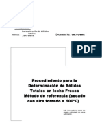 Procedimiento para Analisis de S.T. Metodo de Referencia