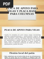 Placa de Apoyo para Vigas y Placa Base para Columnas