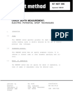 NT NDT 006 - Crack Depth Measurement - Electric Potential Drop Techniques - Nordtest Method