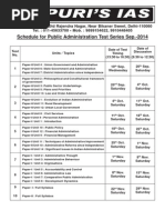 Schedule GS & Pub. Test Series-1