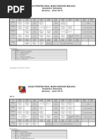 KPMBM Academic Schedule Jan-June 2015