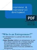 Entrepreneur & Entrepreneurial Development