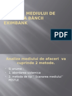 Analiza Mediului de Afaceri A Băncii Eximbank