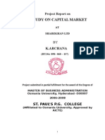 A Study On Capital Market: K.Archana