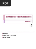 Transistor Characteristics