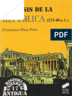 Pina Polo F La Crisis de La Republica 133 44 A C PDF