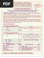 Directorate of Distance Education: Information Brochure