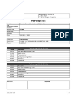 Mercedes Diagnostic Report