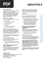 Hepatitis E Fact Sheet (August 2014)