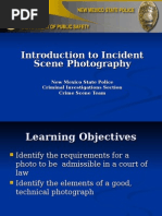 Intro To Incident Scene and Technical Photography Revised 12-01-09