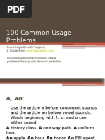 100 Common Usage Problems - Corrected