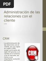 Administración de Las Relaciones Con El Cliente Diapositivas