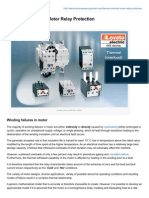 Thermal Overload Motor Relay Protection