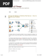 Zimbra Change IP Address 1