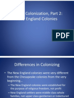 English Colonization New England