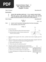 Physical Science Model Question Paper