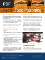 Fact Sheet - Food Poisoning - and - Food Poisoning Bacteria