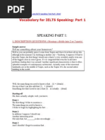 Vocabulary For The IELTS Speaking Exam