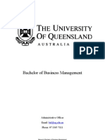 University of Queensland - Bachelor of Business Management