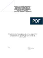 Estrategias de Formación para La Planificación y Ejecución de Proyectos Socioproductivos