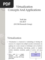 Virtualization Concepts and Applications: Yash Jain Da-Iict (DCOM Research Group)