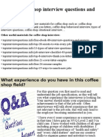 Top 10 Coffee Shop Interview Questions and Answers