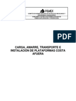 NRF-041-PEMEX-2003 Carga, Amarre, Transporte de Plataformas